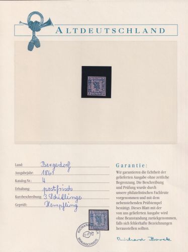 Bergedorf 4 postfrisch