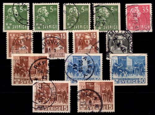 Schweden Lot ex 159-171 gestempelt #OI573