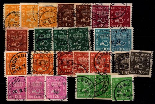 Schweden Lot ex 189-207 A I+II gestempelt #OI579