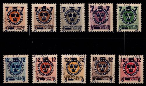 Schweden 115 X - 124 X gestempelt #OI581