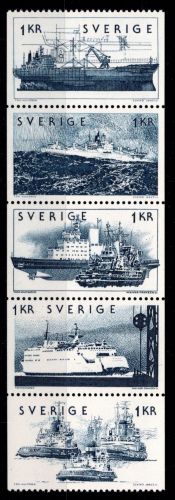 Schweden 870-874, H- Bl. 75 postfrisch #OI669
