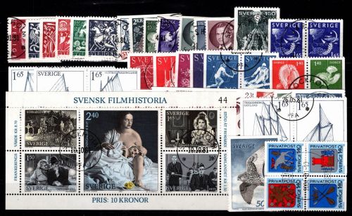 Schweden Jahrgang 1981 gestempelt #Oi685