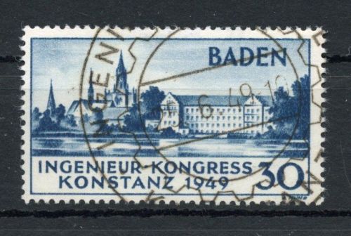 Fr. Zone Baden 46 gestempelt