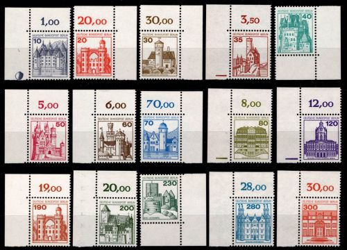 Berlin Lot aus Burgen und Schlösser postfrisch Eckrand #NX262