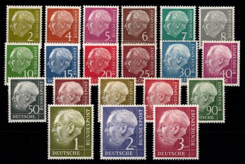 BRD Bund 177-196 postfrisch 50 Pf. geprüft Schlegel BPP #ON342