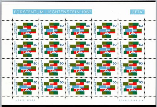 Liechtenstein 481 postfrisch als Kleinbogen #NE392