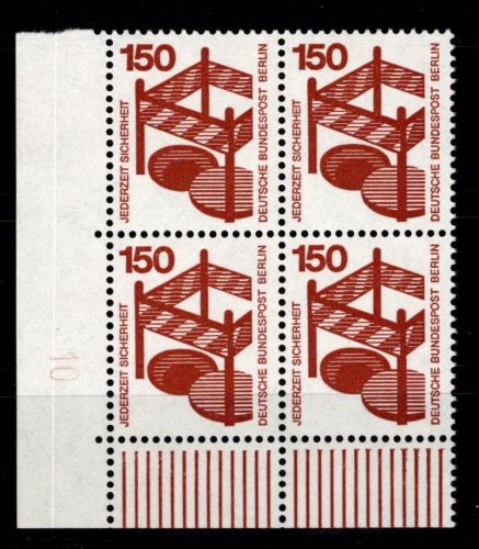 Berlin 411 DZ postfrisch ER-Vbl. mit Druckerzeichen 10 neben Feld 91 #NE266