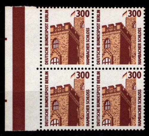Berlin 799A postfrisch Rand-Viererblock mit zwei Schnittmarkierungen #NE268