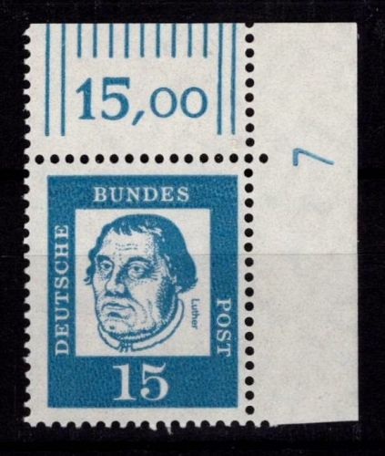 Bund 351x DZ postfrisch Ecke mit Druckerzeichen 7 neben Feld 11 oben #NE289