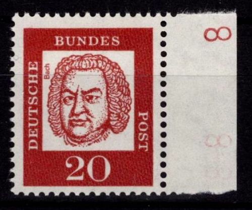 Bund 352x DZ postfrisch Randstück rechts mit Druckerzeichen 8 #NE291