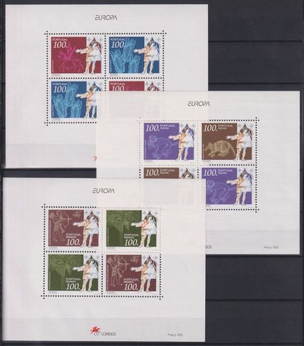 Portugal Azoren Madeira postfrisch 3 Blöcke Cept 1994 #NE336