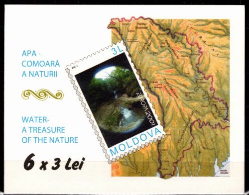 Moldawien MH 0-4 postfrisch Markenheftchen, Cept 2001 #NE350