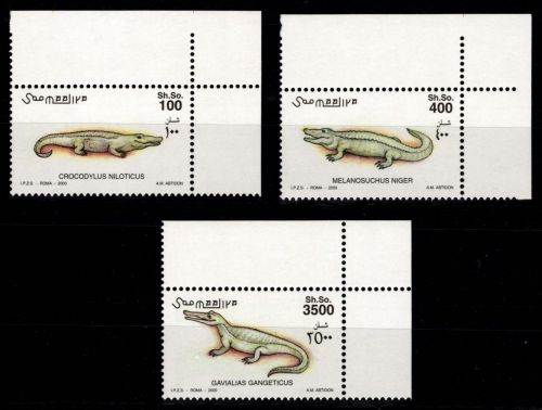 Somalia 839-841 postfrisch Krokodile #OD820