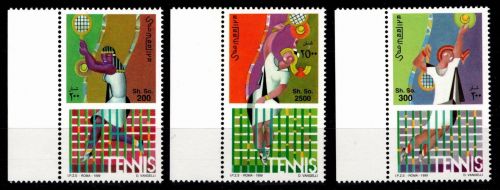 Somalia 767-769 Bogenrand postfrisch Tennis #OD829