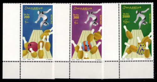 Somalia 873-875 Eckrand ul postfrisch Kegeln #OD849