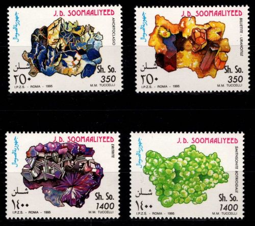 Somalia 555-558 postfrisch Mineralien #OD865