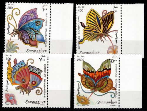Somalia 636-639 Bogenrand postfrisch Schmetterlinge #OD867