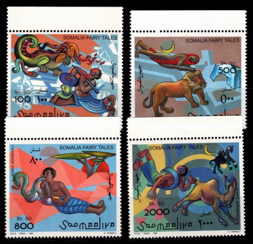 Somalia 584-587 Oberrand postfrisch Sagen #OD875