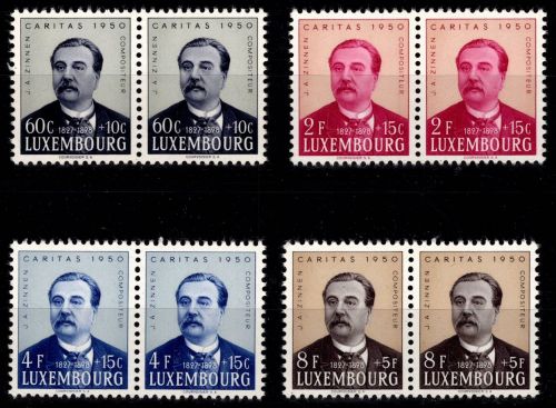 Luxemburg 474-477 postfrisch als waag. Paare #OD923