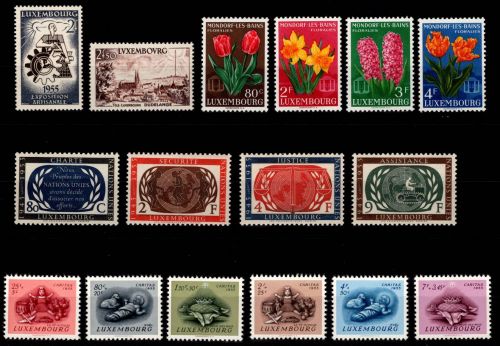Luxemburg Jahrgang 1955 postfrisch #OD936