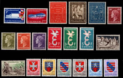 Luxemburg Jahrgang 1958 postfrisch #OD940