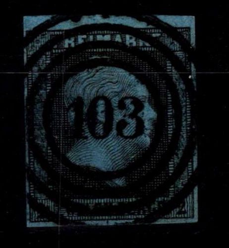 Preußen 3 gestempelt N4 103 "Berlin", geprüft Flemming BPP #OJ657