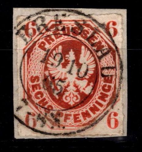 Preußen 15 b gestempelt