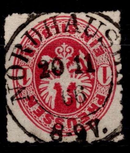 Preußen 16 b gestempelt