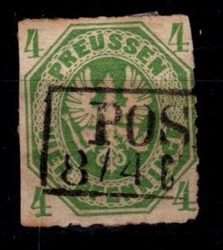 Preussen 14 gestempelt leichte Mängel im Durchstich #OJ783