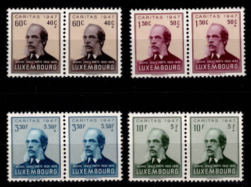 Luxemburg 427-430 postfrisch als waag. Paare #OD911