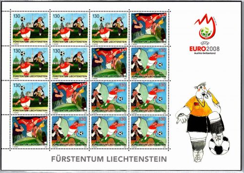 Liechtenstein 1479-1481 postfrisch Kleinbogen / Fußball #NN406