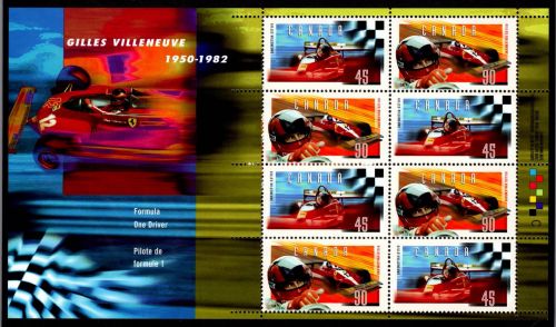 Kanada Block 22 m. MiNr. 1625 u.1626 postfrisch Formel 1 #NN949