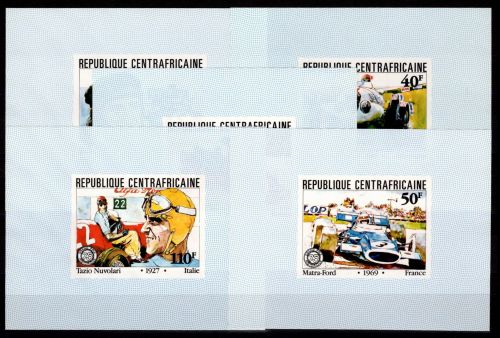 Zentralafrikanische Republik 776-780 B postfrisch Einzelblöcke / Auto #NN955