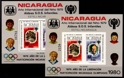 Nicaragua Block 110 A und B postfrisch Olympische Spiele #NN458