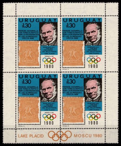 Uruguay 1538 postfrisch Viererblock / Olympische Spiele #NN467