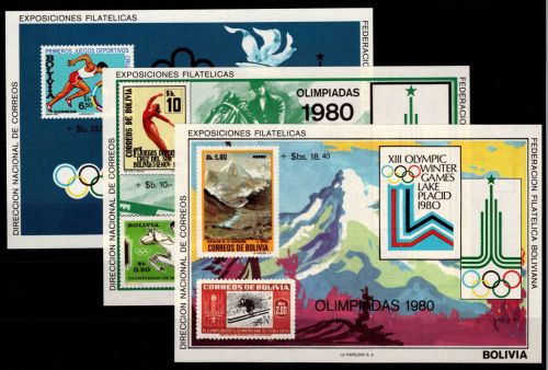 Bolivien Block 87-89 postfrisch Olympische Spiele #NN544