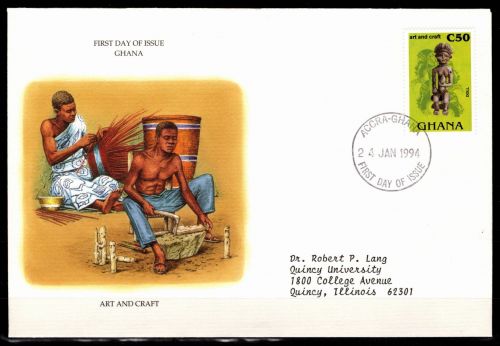 Ghana 1922 gestempelt als FDC / Kunst #NN567