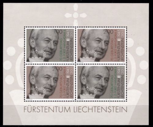Liechtenstein Block 27 postfrisch Fürst Hans-Adam II. #OD601