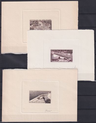 Elfenbeinküste 207-209 Epreuve d´artiste #OD676