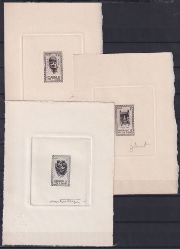 Elfenbeinküste 211-213 Masken, Epreuve d´artiste #OD677