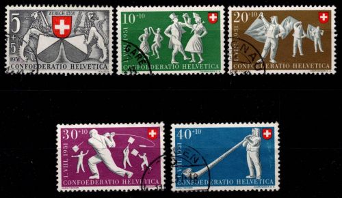 Schweiz 570-574 gestempelt Pro Patria #OD419