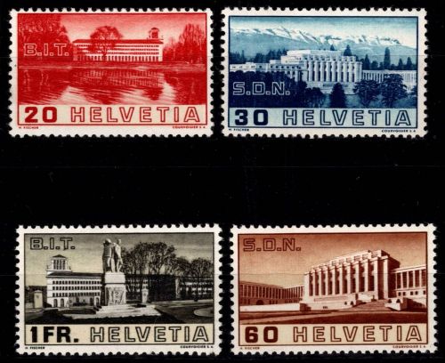 Schweiz 311-324 postfrisch Dienstmarken für ILO #OD434