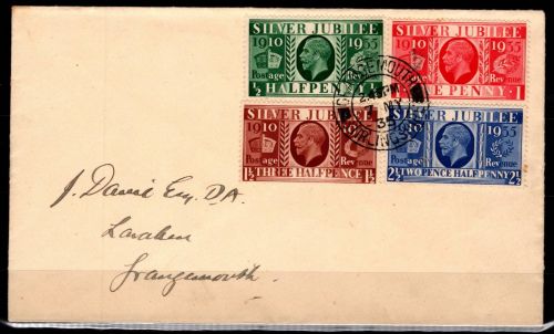 Großbritannien 189-192 gestempelt als FDC #OD447