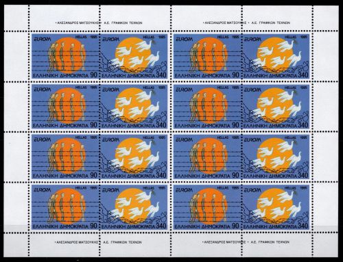Griechenland 1874-1875 A postfrisch als ZD-Bogen, CEPT #OD454