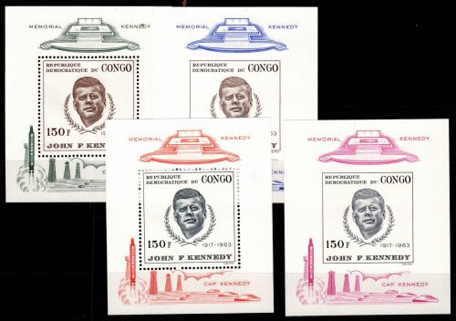 Kongo Kinshasa Block 8-11 postfrisch Kennedy #OD250