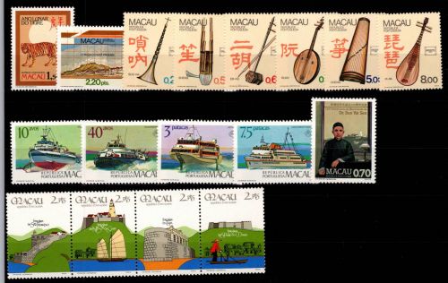 Macau Jahrgang 1986 postfrisch ohne Block 4+5 #OD186
