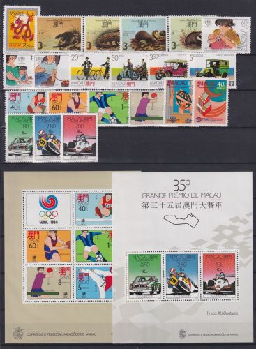Macau Jahrgang 1988 postfrisch