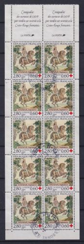 Frankreich 3091 gestempelt als H-Blatt #OK233