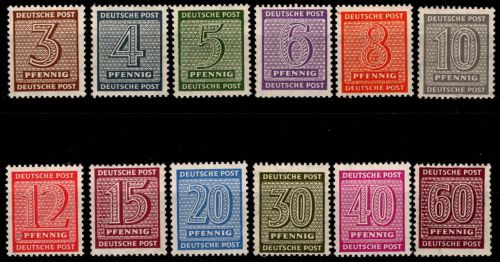 SBZ 126-137 X postfrisch #OK487