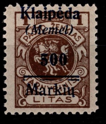 Memel 134 VI postfrisch